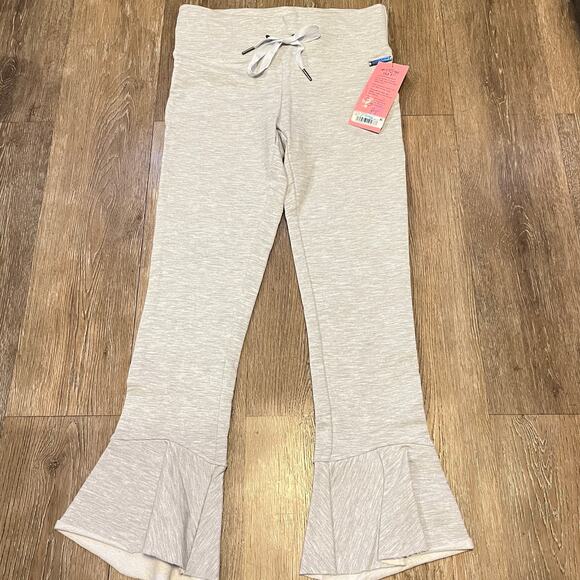 Betsey Johnson Performance Heather Gray Pants with Flare Bottom Size XS - NWT - Picture 1 of 10